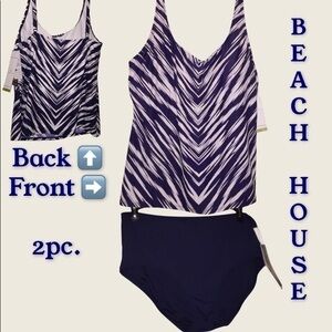 Beach house Swim Wear 2 piece NWT